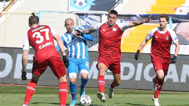 Erzurumspor-Karagümrük maçında 4 gol var kazanan yok