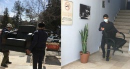 Haciz memurları CHP’li başkanın odasını boşalttı