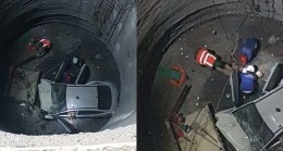 25 metreden metro inşaatına düştü