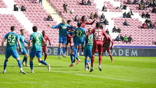 Hatayspor Rizespor maçında gol sesi çıkmadı