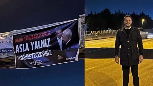 İmamoğlu’na destek pankartı asan CHP’li başkan gözaltına alındı